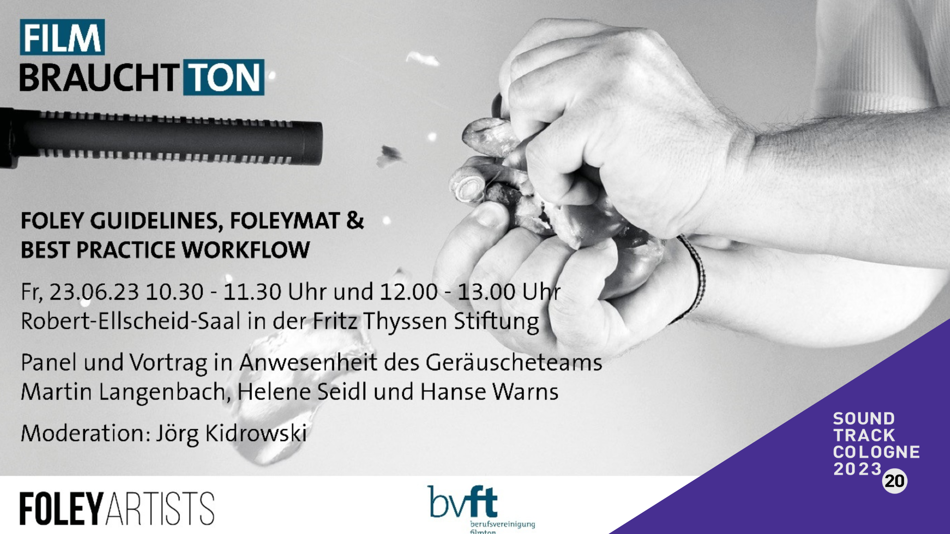  Filmtonpanel auf der Soundtrack Cologne 20 