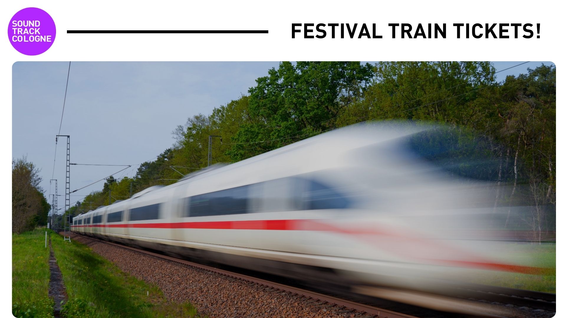 Always a good move: Travel by train to your event